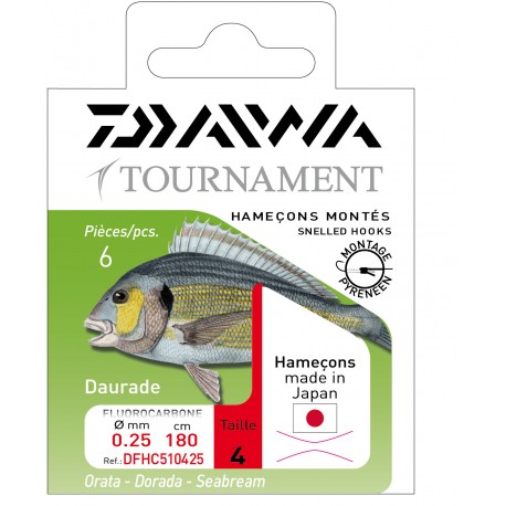 Hameçons montés DAIWA DAURADE FC 51 pour pêche en mer