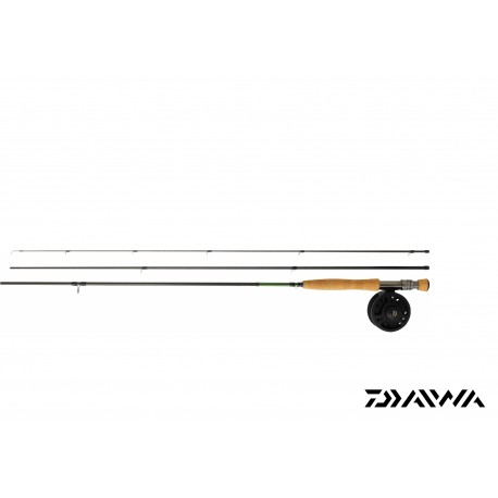 SET peche mouche MOUCHE 01 02 DAIWA - Canne DAIWA TROUT FLY et Moulinet DAIWA MOUCHE DF