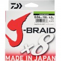 TRESSE DAIWA J-BRAID X8 CHARTREUSE - 150m